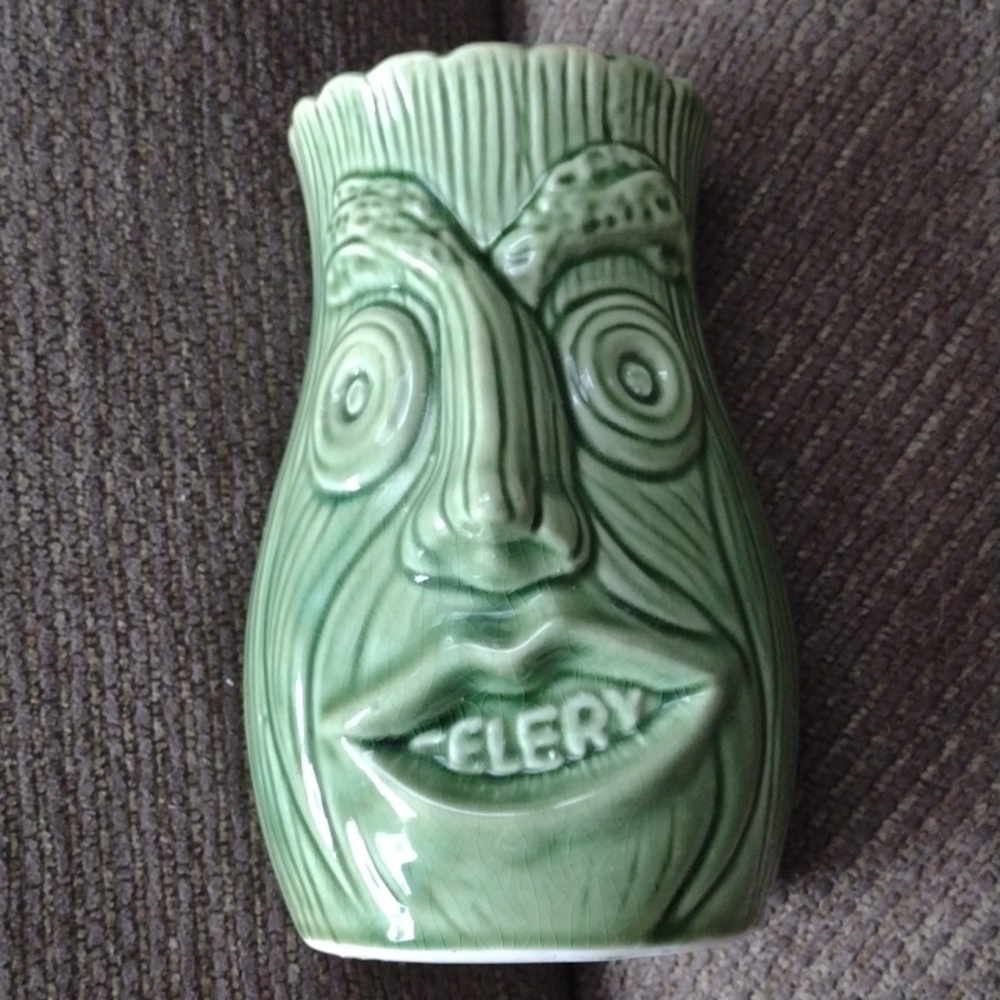 Two Faced Celery Vase Crafted by Trent Walk in England 1950- 60's Vintage